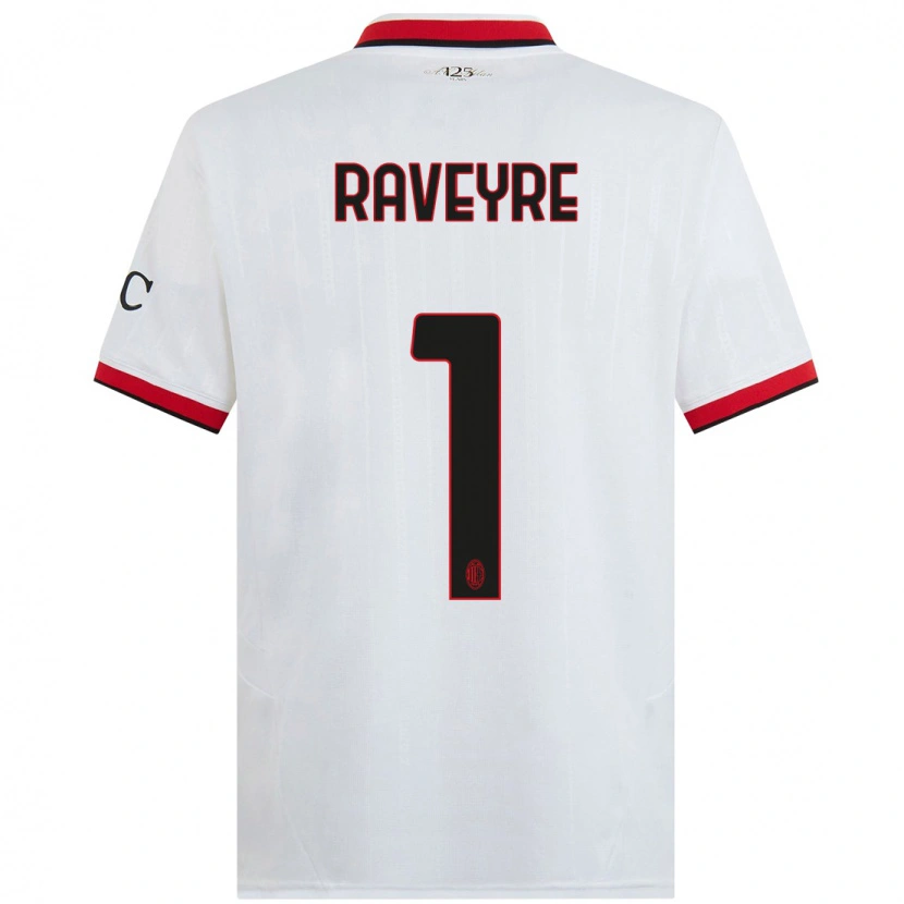 Danxen Donna Maglia Noah Raveyre #1 Bianco Nero Rosso Kit Gara Away 2024/25 Maglietta