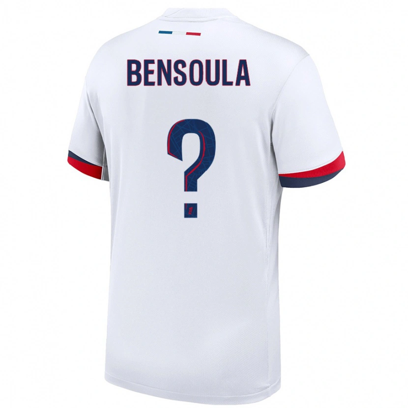 Danxen Donna Maglia Kamil Bensoula #0 Bianco Blu Rosso Kit Gara Away 2024/25 Maglietta