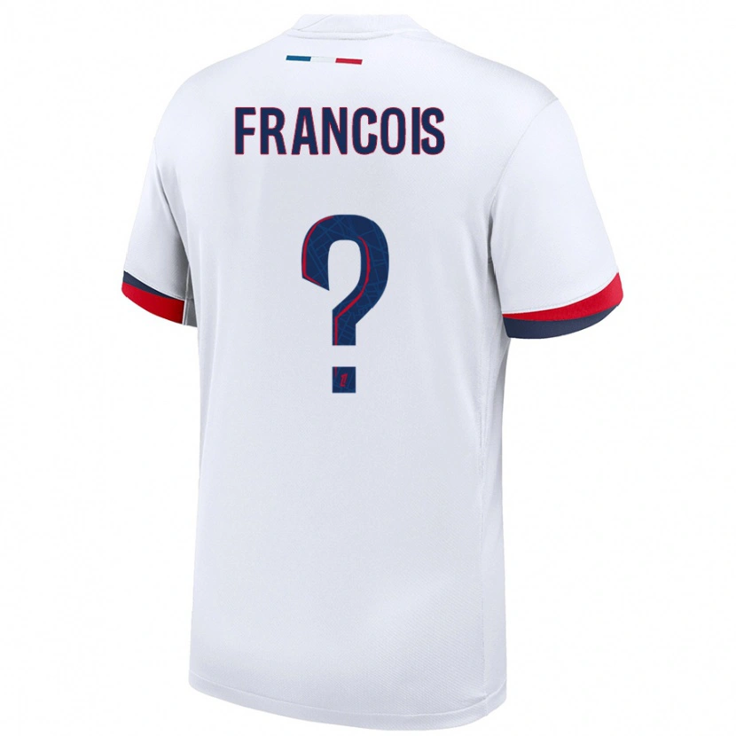 Danxen Donna Maglia Oriane Jean-Francois #0 Bianco Blu Rosso Kit Gara Away 2024/25 Maglietta