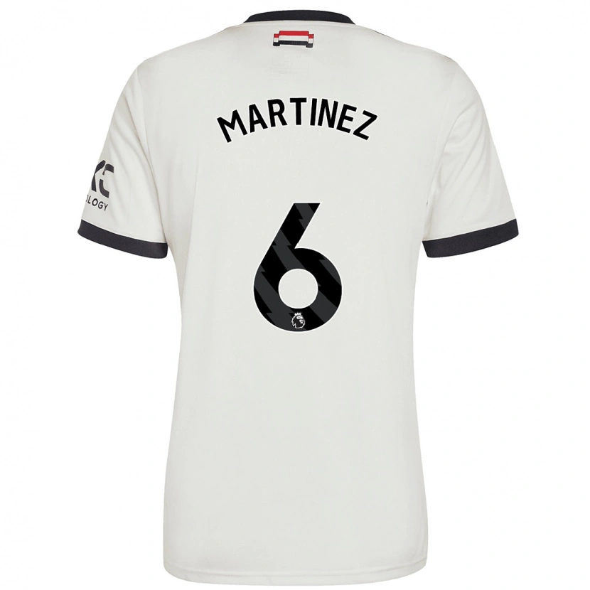 Danxen Donna Maglia Lisandro Martínez #6 Bianco Sporco Kit Gara Third 2024/25 Maglietta