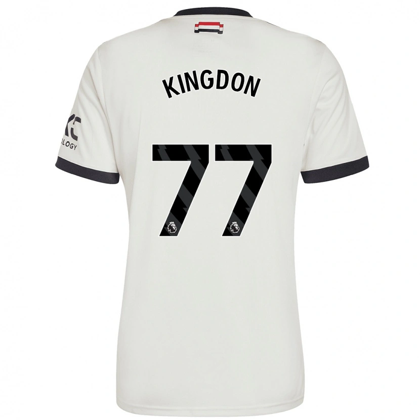 Danxen Donna Maglia Jack Kingdon #77 Bianco Sporco Kit Gara Third 2024/25 Maglietta