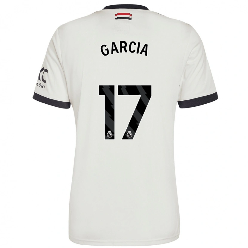 Danxen Donna Maglia Lucia Garcia #17 Bianco Sporco Kit Gara Third 2024/25 Maglietta