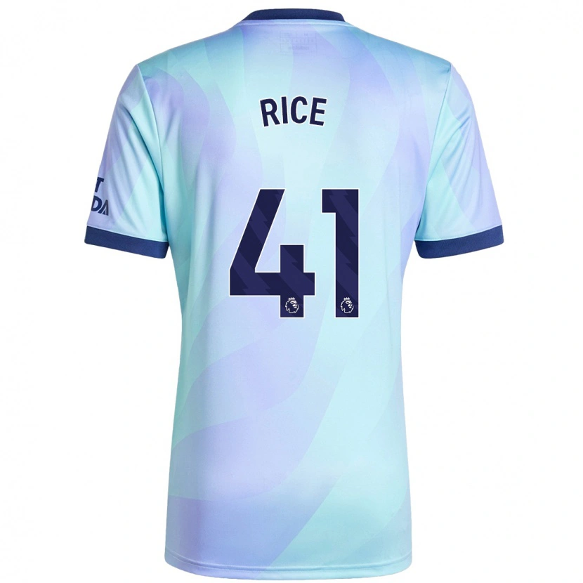 Danxen Donna Maglia Declan Rice #41 Acquamarina Kit Gara Third 2024/25 Maglietta