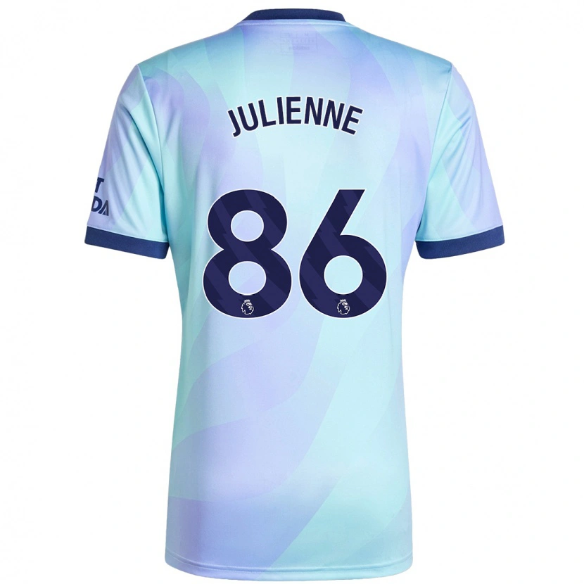 Danxen Donna Maglia Theo Julienne #86 Acquamarina Kit Gara Third 2024/25 Maglietta