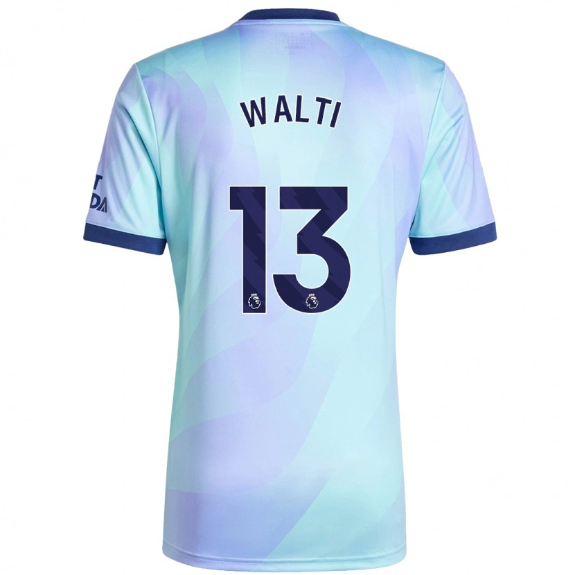 Danxen Donna Maglia Lia Walti #13 Acquamarina Kit Gara Third 2024/25 Maglietta