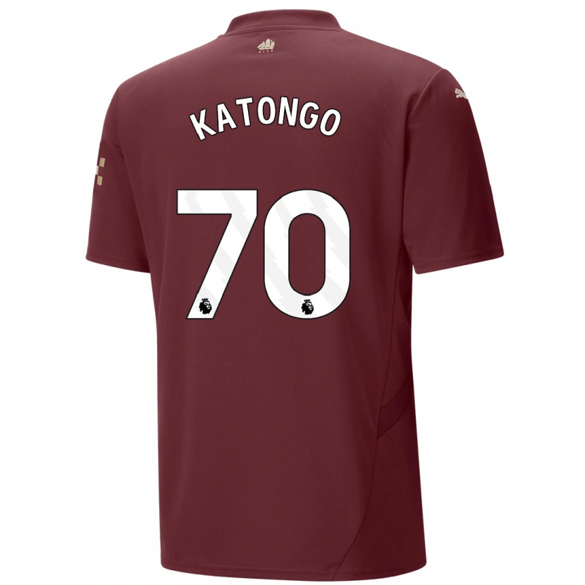 Danxen Donna Maglia Jadel Katongo #70 Marrone Kit Gara Third 2024/25 Maglietta