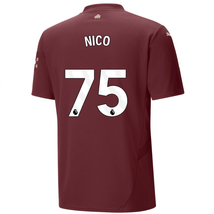 Danxen Donna Maglia Nico O'reilly #75 Marrone Kit Gara Third 2024/25 Maglietta