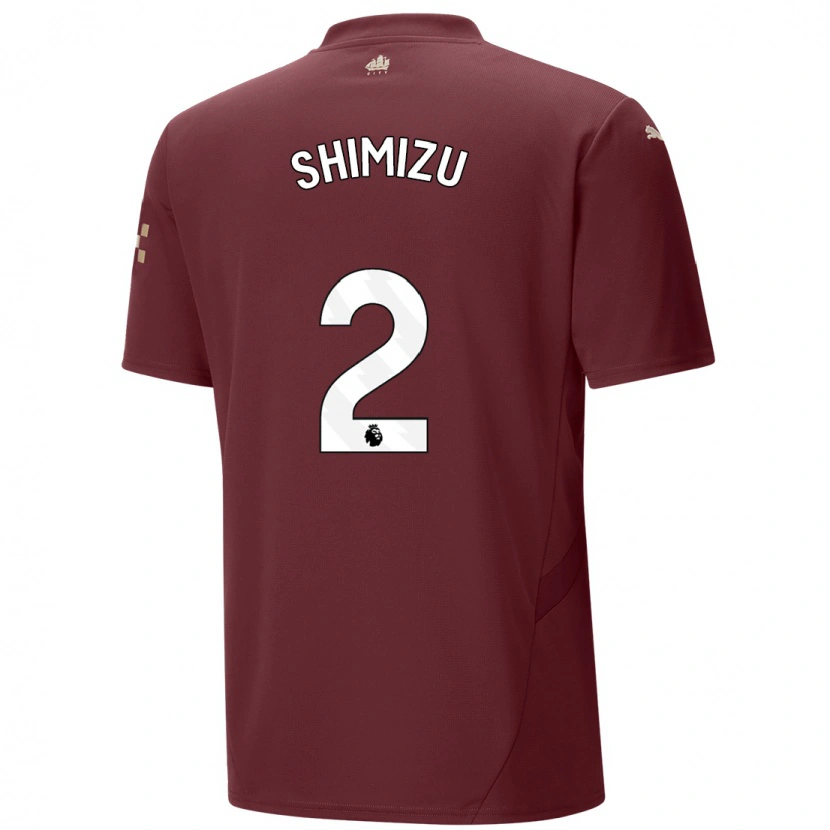 Danxen Donna Maglia Risa Shimizu #2 Marrone Kit Gara Third 2024/25 Maglietta