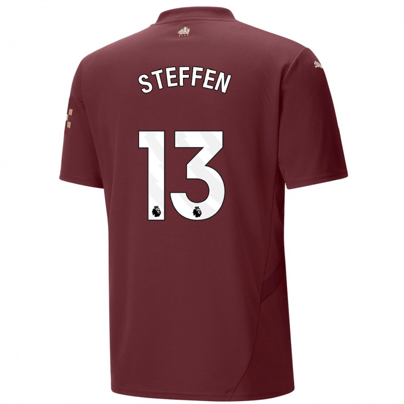 Danxen Donna Maglia Zack Steffen #13 Marrone Kit Gara Third 2024/25 Maglietta
