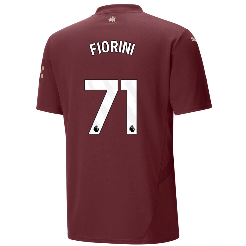 Danxen Donna Maglia Lewis Fiorini #71 Marrone Kit Gara Third 2024/25 Maglietta
