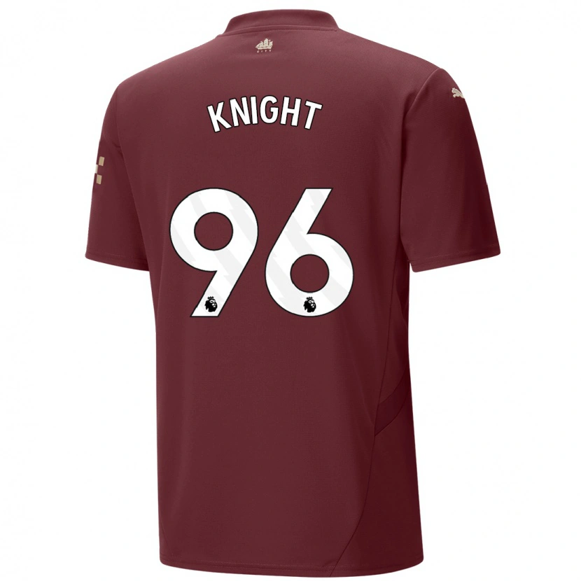 Danxen Donna Maglia Ben Knight #96 Marrone Kit Gara Third 2024/25 Maglietta