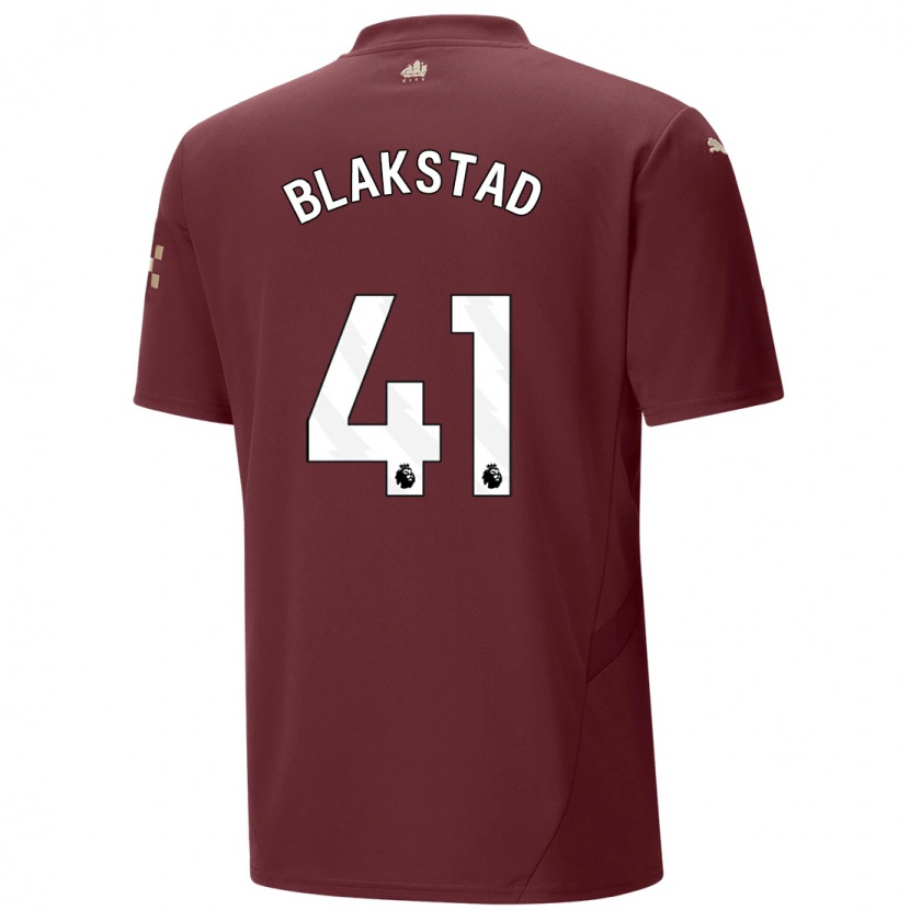 Danxen Donna Maglia Julie Blakstad #41 Marrone Kit Gara Third 2024/25 Maglietta