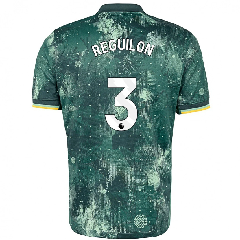 Danxen Donna Maglia Sergio Reguilón #3 Verde Menta Kit Gara Third 2024/25 Maglietta