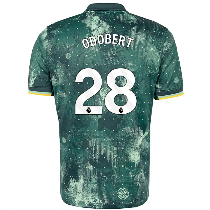 Danxen Donna Maglia Wilson Odobert #28 Verde Menta Kit Gara Third 2024/25 Maglietta