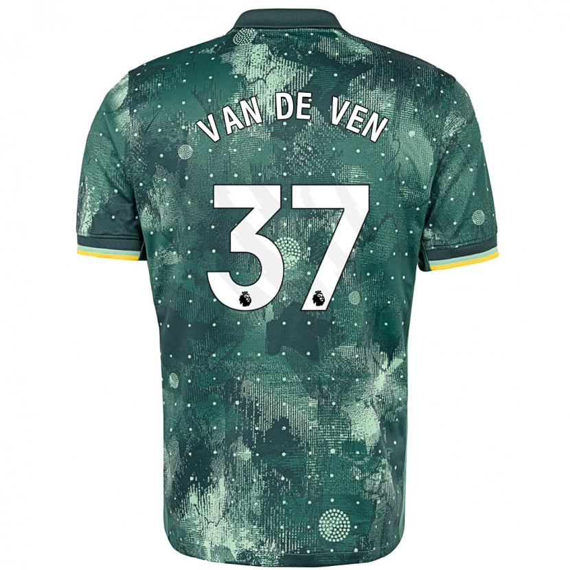 Danxen Donna Maglia Micky Van De Ven #37 Verde Menta Kit Gara Third 2024/25 Maglietta