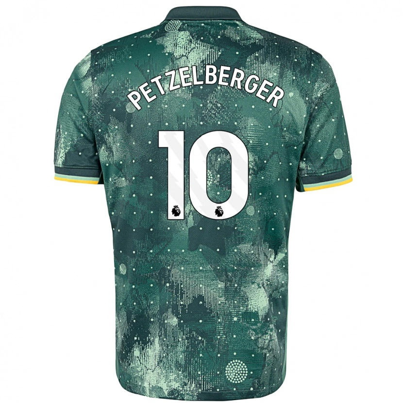 Danxen Donna Maglia Ramona Petzelberger #10 Verde Menta Kit Gara Third 2024/25 Maglietta