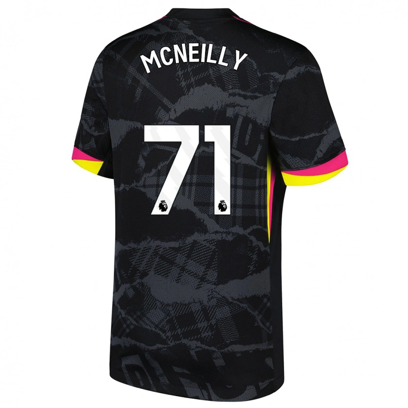 Danxen Donna Maglia Donnell Mcneilly #71 Nero Rosa Kit Gara Third 2024/25 Maglietta