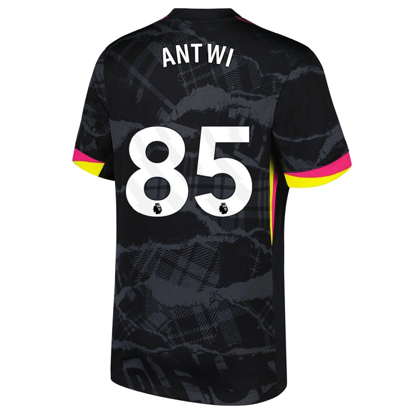 Danxen Donna Maglia Genesis Antwi #85 Nero Rosa Kit Gara Third 2024/25 Maglietta
