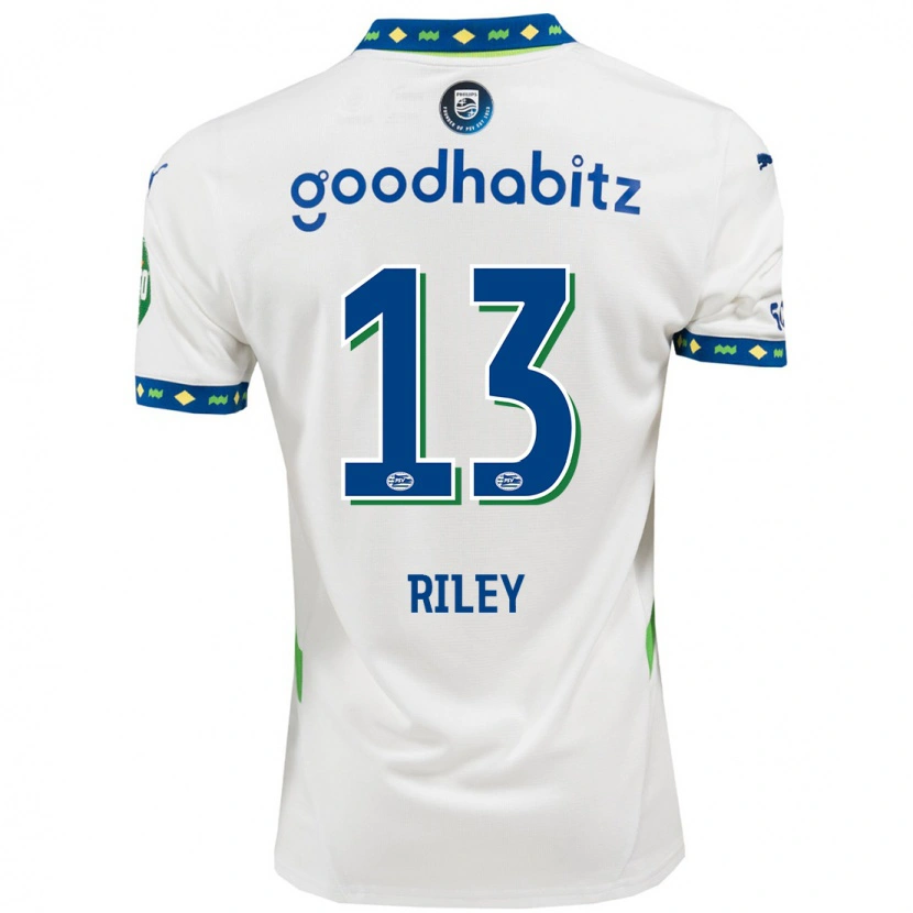 Danxen Donna Maglia Indiah-Paige Riley #13 Bianco Blu Scuro Kit Gara Third 2024/25 Maglietta