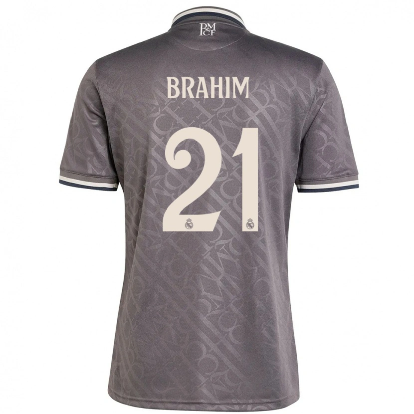 Danxen Donna Maglia Brahim Díaz #21 Antracite Kit Gara Third 2024/25 Maglietta