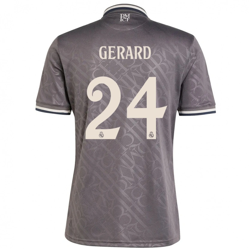 Danxen Donna Maglia Meline Gerard #24 Antracite Kit Gara Third 2024/25 Maglietta