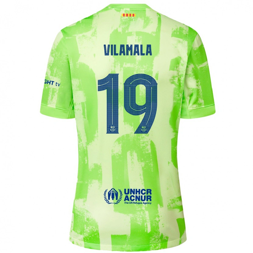 Danxen Donna Maglia Bruna Vilamala #19 Lime Kit Gara Third 2024/25 Maglietta
