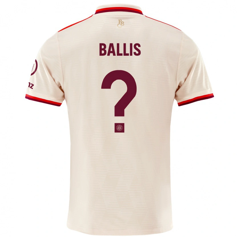 Danxen Donna Maglia Benjamin Ballis #0 Lino Kit Gara Third 2024/25 Maglietta