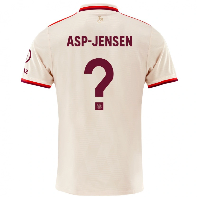 Danxen Donna Maglia Jonathan Asp-Jensen #0 Lino Kit Gara Third 2024/25 Maglietta