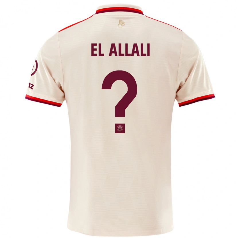 Danxen Donna Maglia Jonas El Allali #0 Lino Kit Gara Third 2024/25 Maglietta