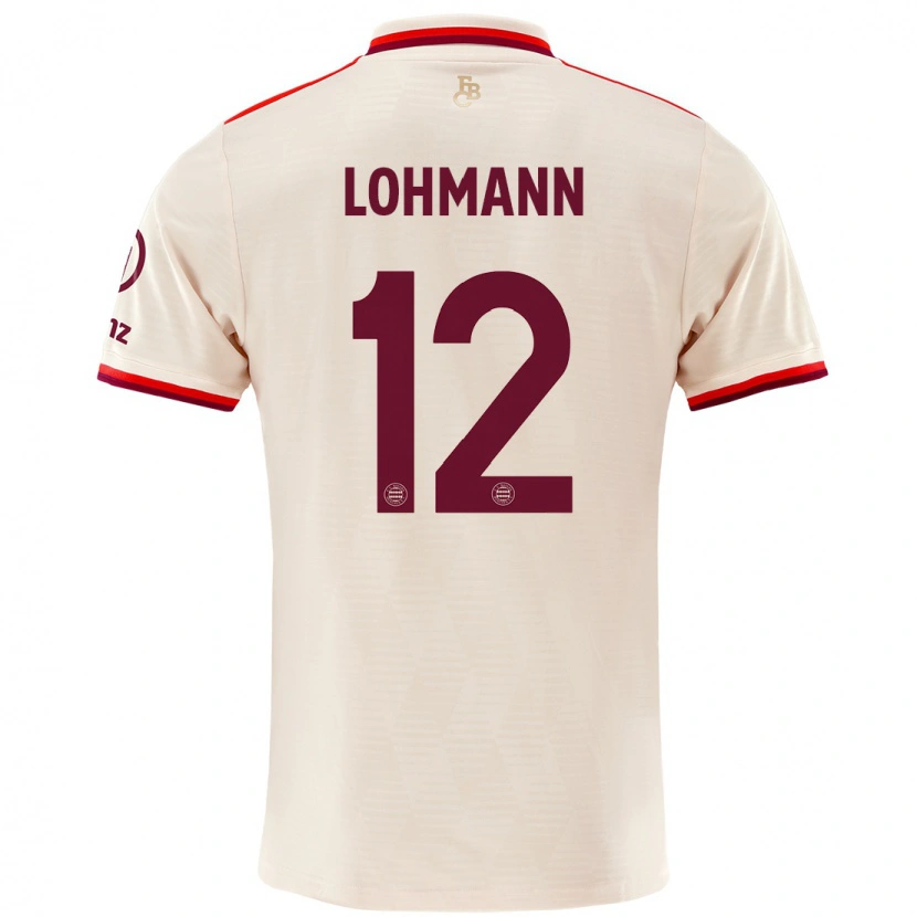 Danxen Donna Maglia Sydney Lohmann #12 Lino Kit Gara Third 2024/25 Maglietta