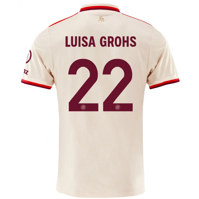 Danxen Donna Maglia Maria Luisa Grohs #22 Lino Kit Gara Third 2024/25 Maglietta