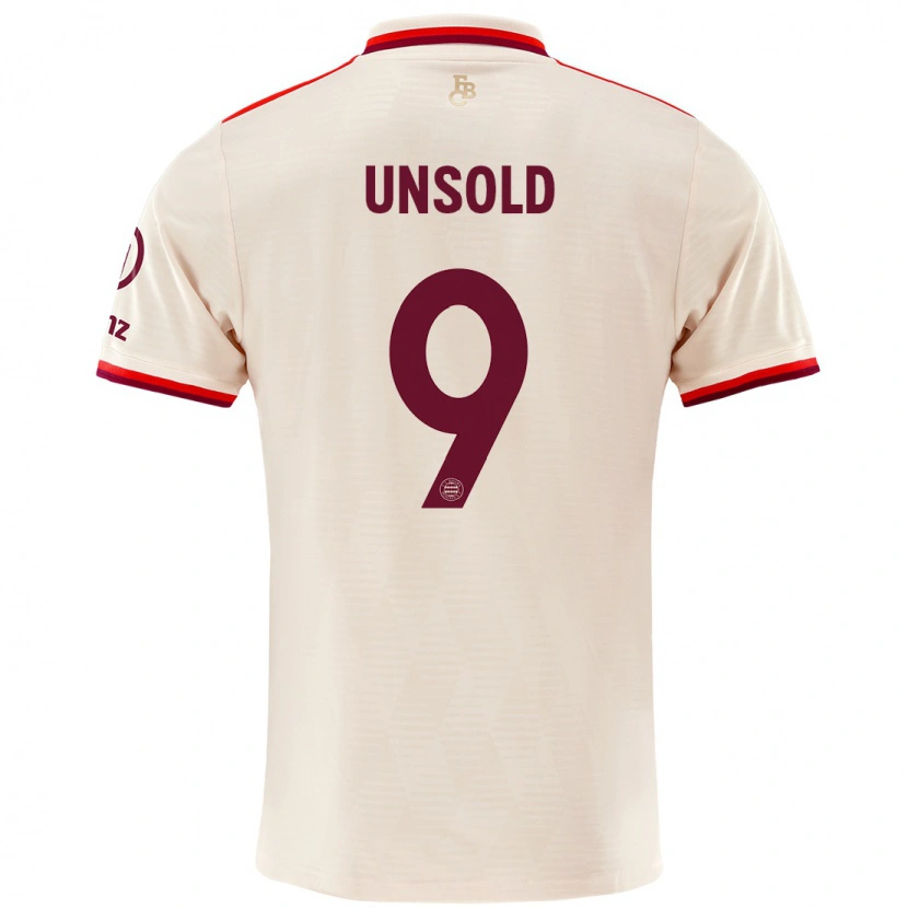 Danxen Donna Maglia Samuel Unsold #9 Lino Kit Gara Third 2024/25 Maglietta