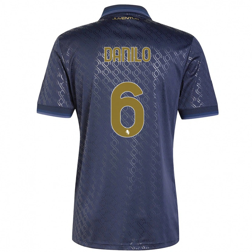 Danxen Donna Maglia Danilo #6 Blu Navy Kit Gara Third 2024/25 Maglietta