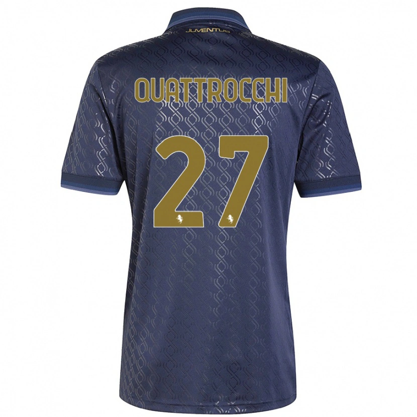 Danxen Donna Maglia Juan Ignacio Quattrocchi #27 Blu Navy Kit Gara Third 2024/25 Maglietta