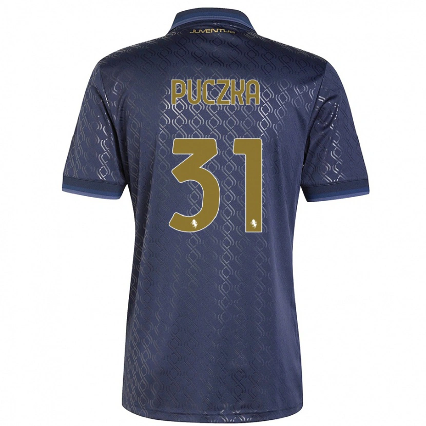 Danxen Donna Maglia David Puczka #31 Blu Navy Kit Gara Third 2024/25 Maglietta