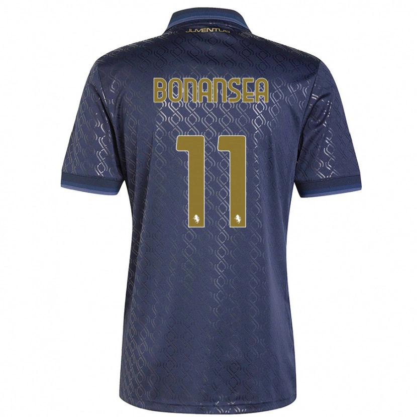 Danxen Donna Maglia Barbara Bonansea #11 Blu Navy Kit Gara Third 2024/25 Maglietta