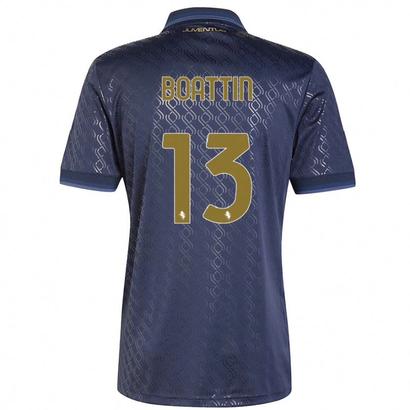 Danxen Donna Maglia Lisa Boattin #13 Blu Navy Kit Gara Third 2024/25 Maglietta