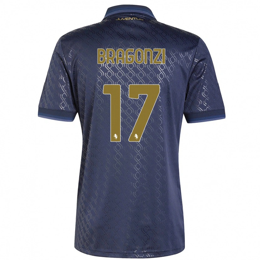 Danxen Donna Maglia Asia Bragonzi #17 Blu Navy Kit Gara Third 2024/25 Maglietta