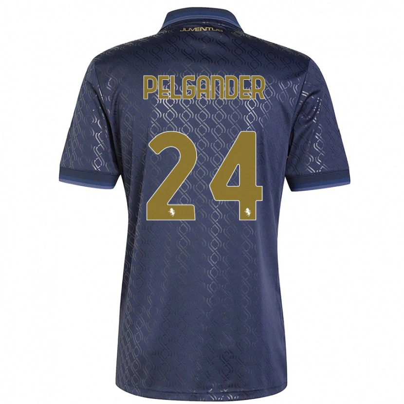 Danxen Donna Maglia Elsa Pelgander #24 Blu Navy Kit Gara Third 2024/25 Maglietta