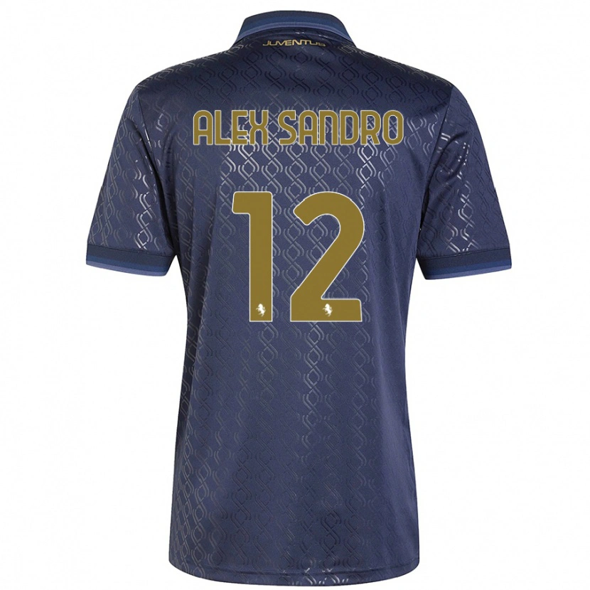 Danxen Donna Maglia Alex Sandro #12 Blu Navy Kit Gara Third 2024/25 Maglietta