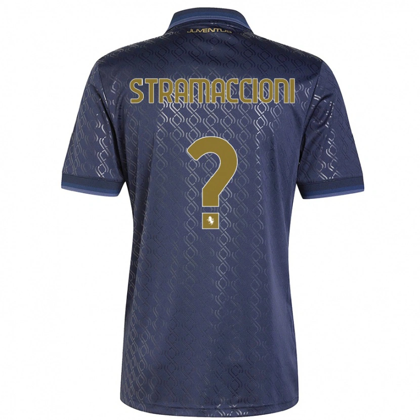 Danxen Donna Maglia Diego Stramaccioni #0 Blu Navy Kit Gara Third 2024/25 Maglietta