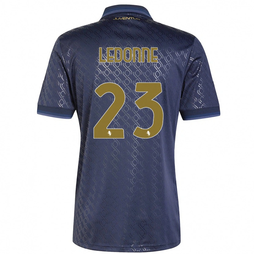 Danxen Donna Maglia Nicolo Ledonne #23 Blu Navy Kit Gara Third 2024/25 Maglietta