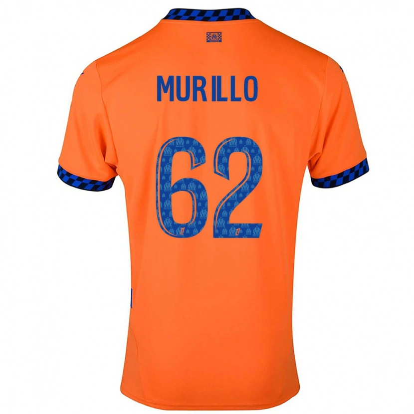 Danxen Donna Maglia Amir Murillo #62 Arancione Blu Scuro Kit Gara Third 2024/25 Maglietta