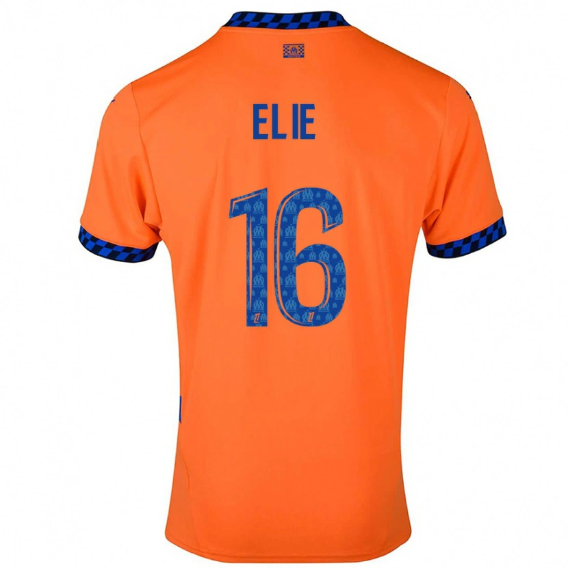 Danxen Donna Maglia Anaïs Elie #16 Arancione Blu Scuro Kit Gara Third 2024/25 Maglietta