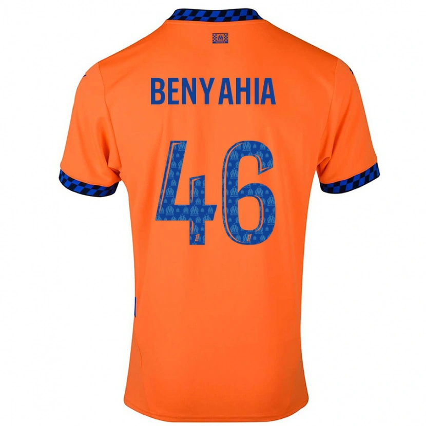 Danxen Donna Maglia Aylan Benyahia-Tani #46 Arancione Blu Scuro Kit Gara Third 2024/25 Maglietta