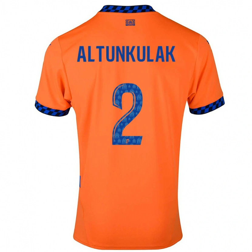 Danxen Donna Maglia Selen Altunkulak #2 Arancione Blu Scuro Kit Gara Third 2024/25 Maglietta