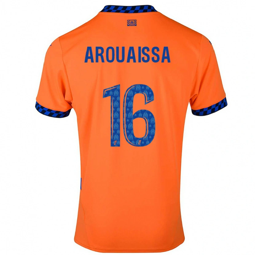 Danxen Donna Maglia Ines Arouaissa #16 Arancione Blu Scuro Kit Gara Third 2024/25 Maglietta