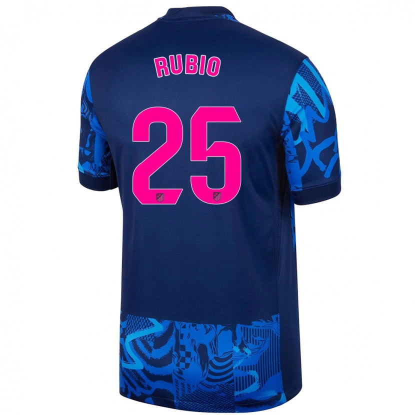 Danxen Donna Maglia Daniel Rubio #25 Blu Reale Kit Gara Third 2024/25 Maglietta