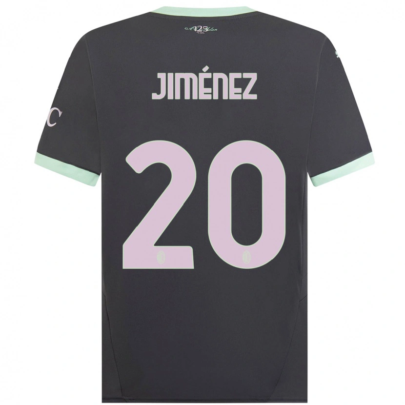 Danxen Donna Maglia Álex Jiménez #20 Grigio Kit Gara Third 2024/25 Maglietta