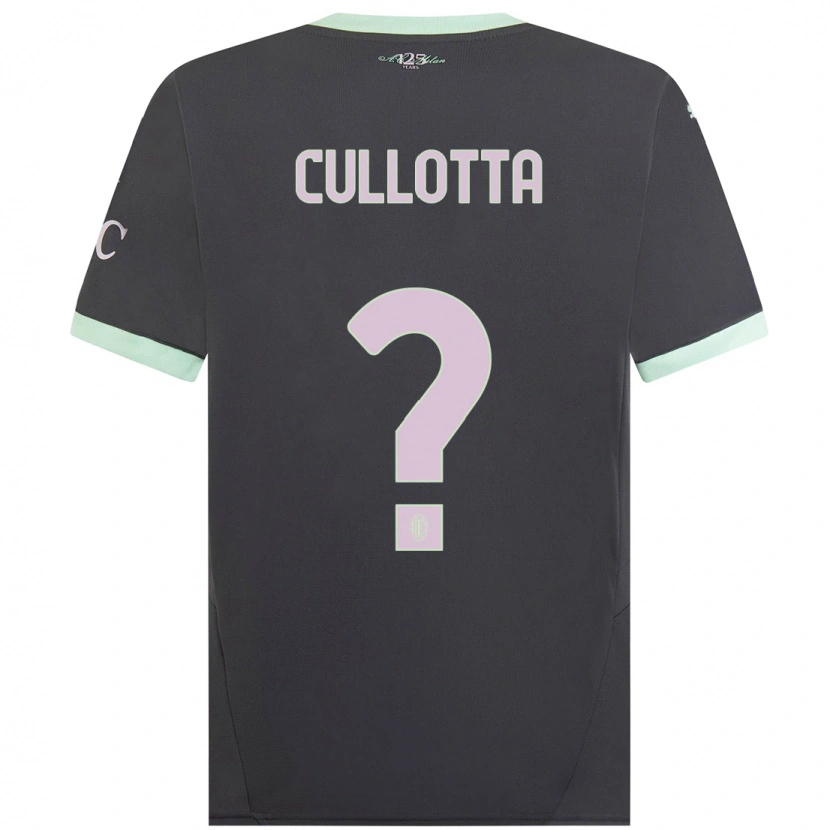 Danxen Donna Maglia Andrea Cullotta #0 Grigio Kit Gara Third 2024/25 Maglietta